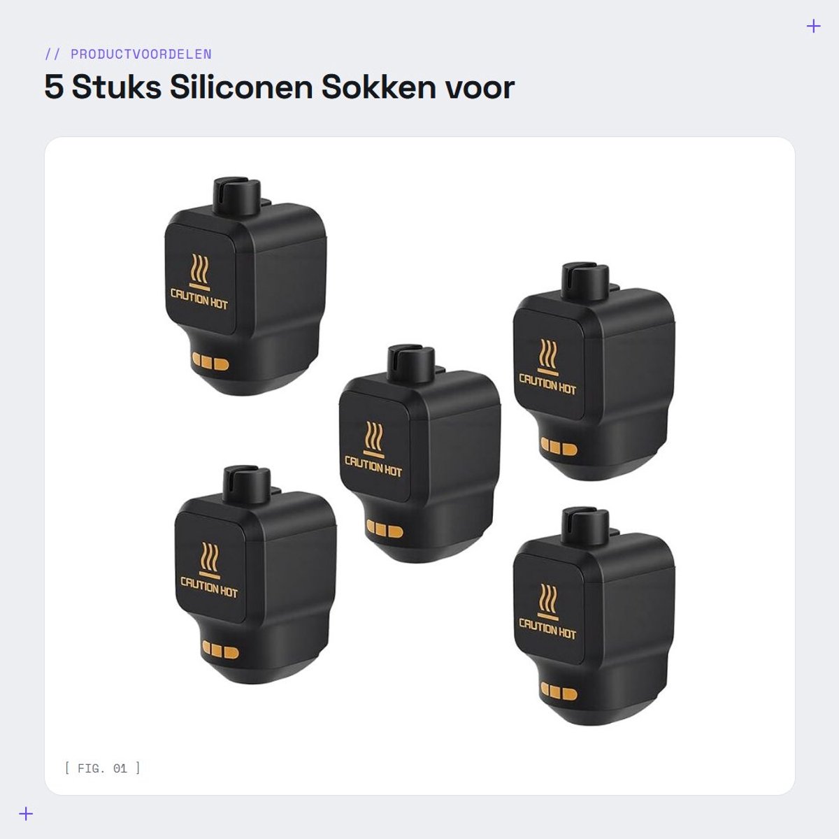 Dailygoods- Siliconen Sokken Hittebestendig tot 300 °C - 3D-printer Hotend - Siliconen Covers - 5-delige Set - Effectieve Warmte-isolatie - Hotend Cover