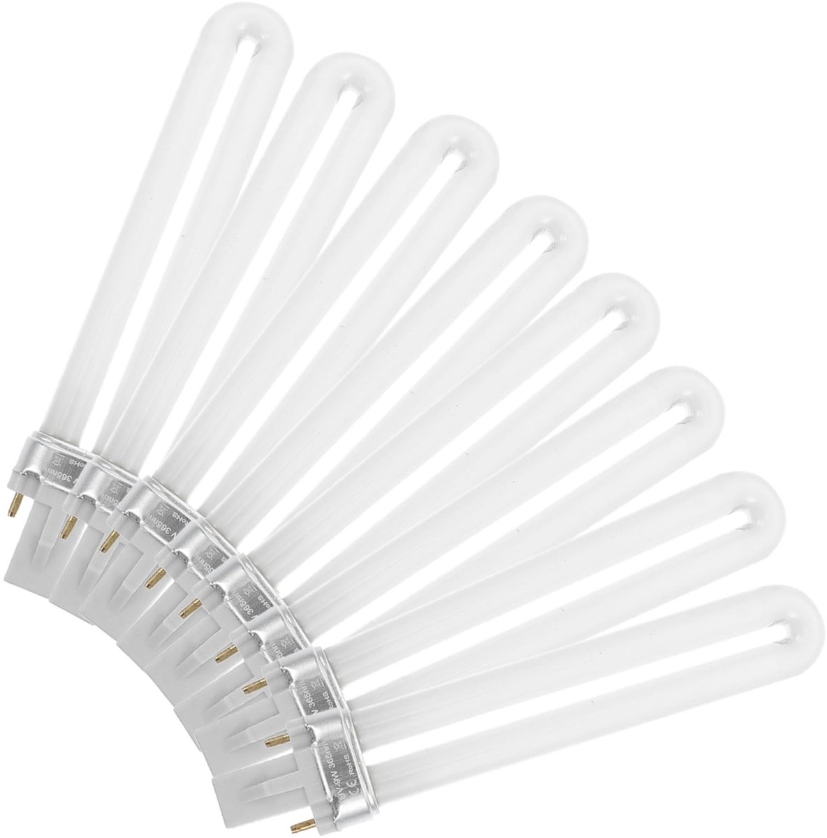 Dailygoods - Set van 8 Vervangingsbuizen voor 9W Gelnagellampen