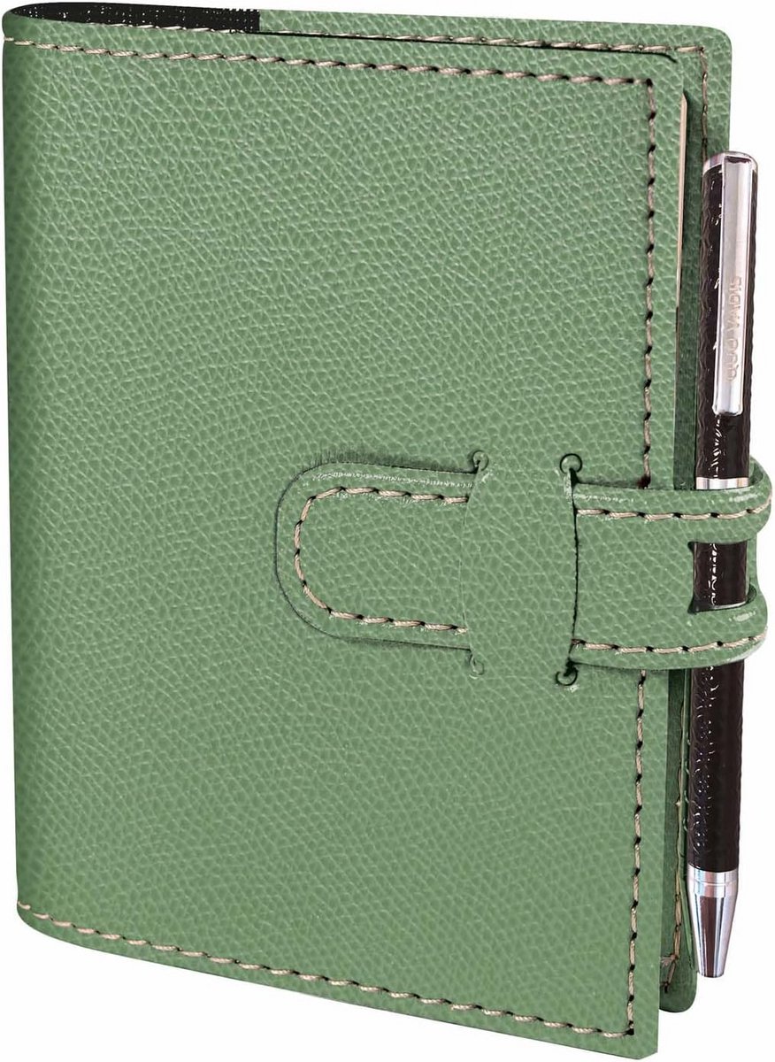Afsprakenplanner Weekplanner - Agenda Organiser - Dagelijkse Productiviteit - Weekweergave 2 Pagina's - 9 x 125 cm - Saliegroen