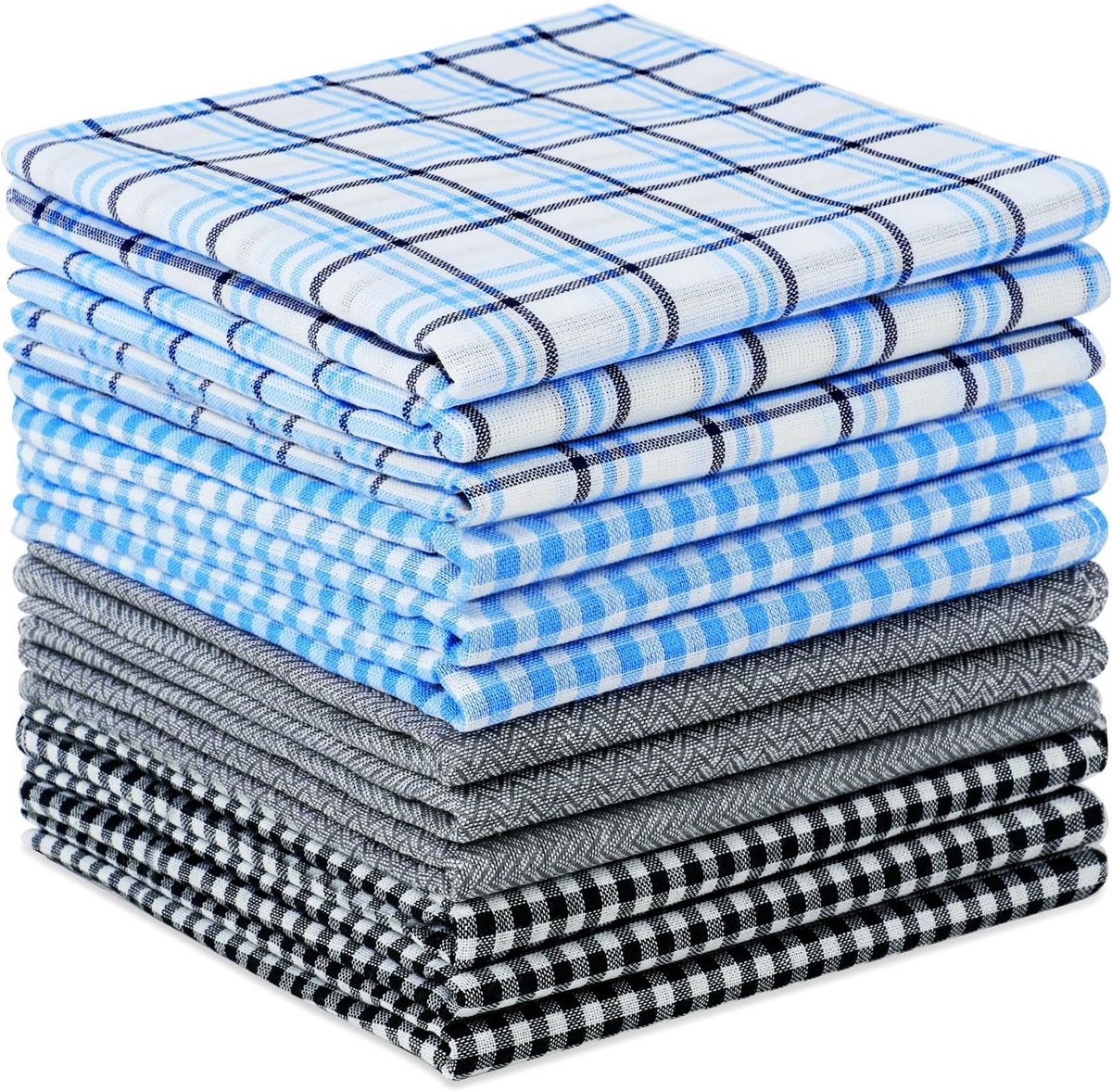 Herensjaaltjes Set - Zakdoeken Mannen - Zakelijk Chic - 100% Katoen - 40x40 cm - Gestreept