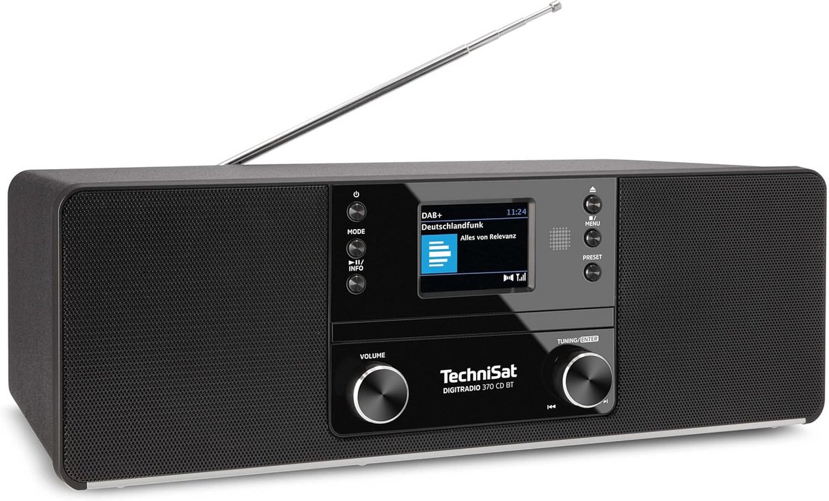 Digitale Radio - CD Speler - Muziek Luisteren - DAB+ Ontvangst - Niet van toepassing - Zwart