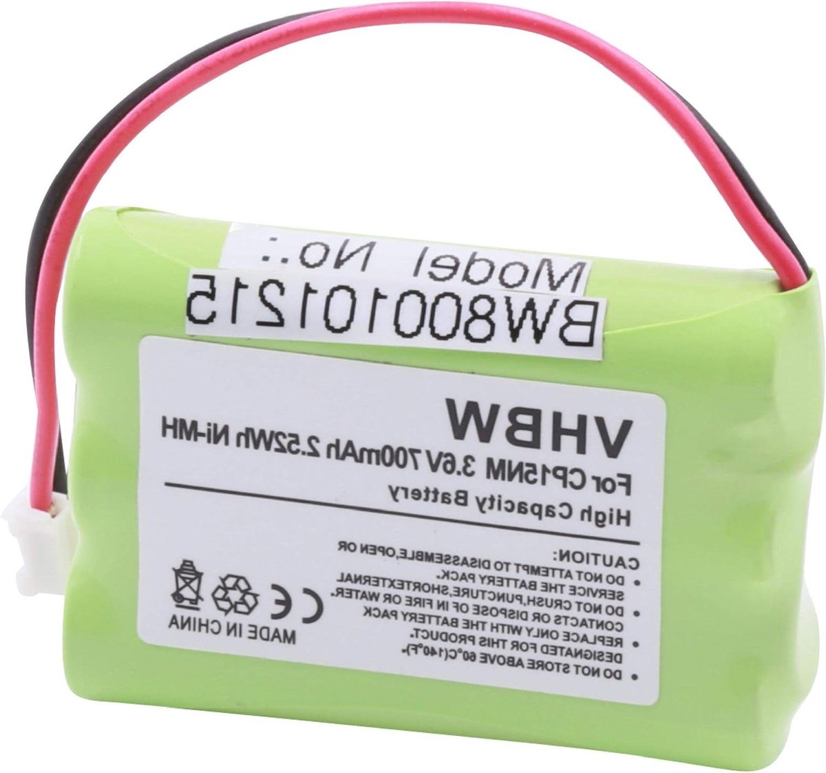 Batterij voor Babyfoon - Vervangende Accu - Baby Monitoring - NiMH Technologie - 700 mAh - Niet gespecificeerd