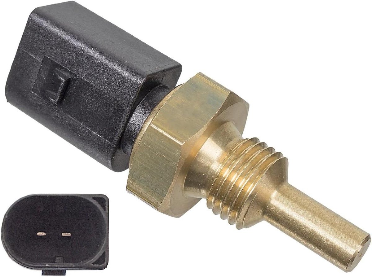 Koelmiddeltemperatuursensor - Temperatuursensor Auto - Motor Temperatuur Regelen - Brons Materiaal - 1 stuk - Niet gespecificeerd
