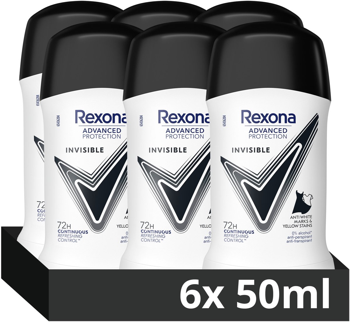 Bol.com Rexona Women Advanced Protection Anti-Transpirant Stick - Invisible - met Continuous Refreshing Control Technologie - 6 ... aanbieding