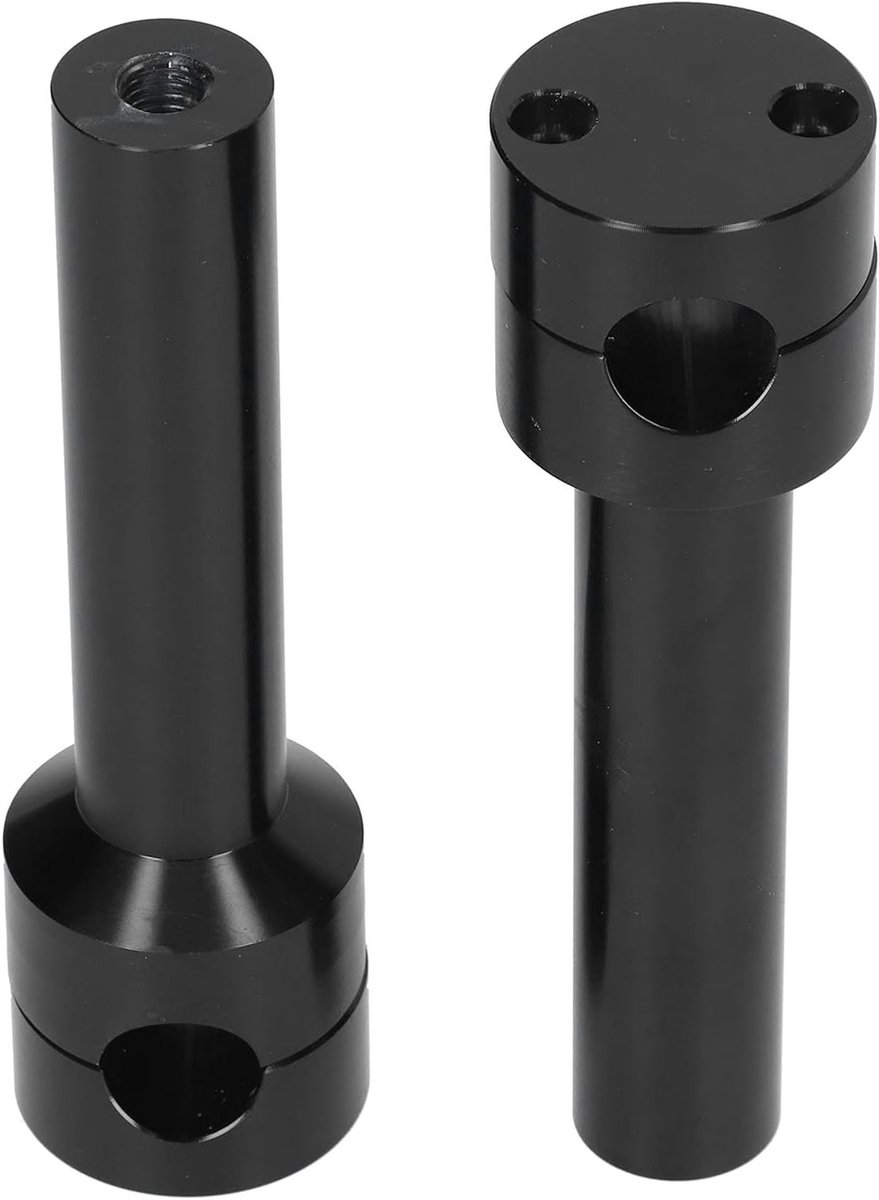 Motorfiets Stuurverhogers Set - 22mm Ronde Handlebar Klemmen van Aluminium - Verhoog je Stuur voor Betere Controle en Comfort tijdens het Rijden