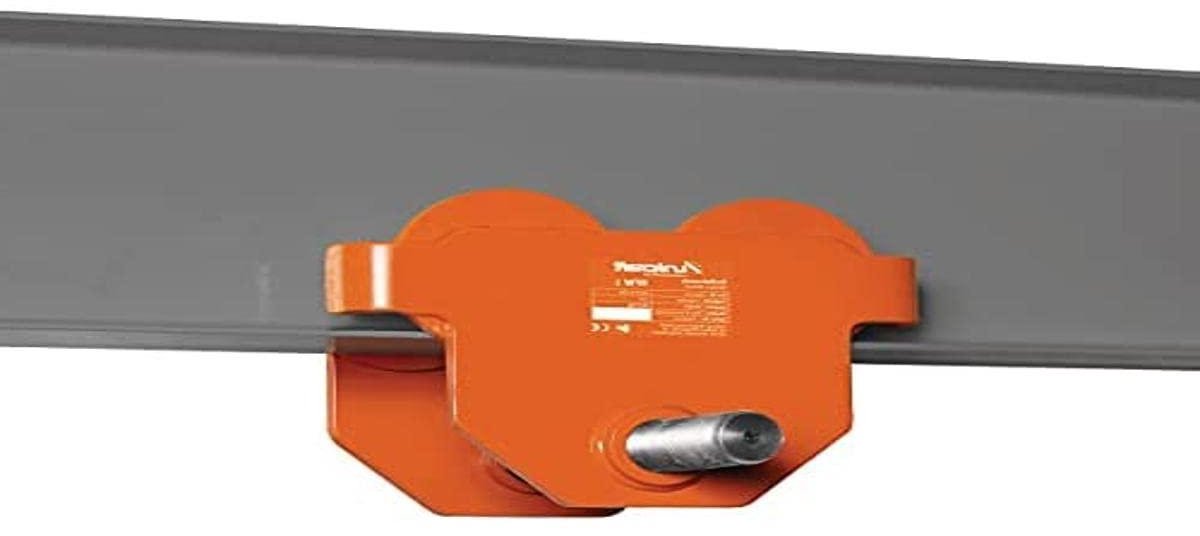 Roller chassis - Hijs trolley - Lasten verplaatsen - Centrische ophanging - 1 ton - Oranje