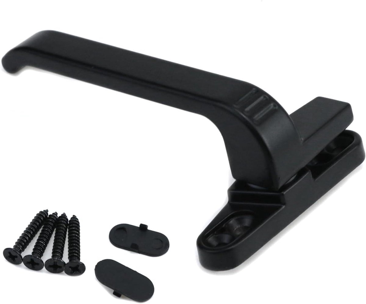 Openslaande vergrendeling - Raamgreep Sluiting - Veiligheid Ramen - Zinklegering Materiaal - 113x73x39mm - Zwart