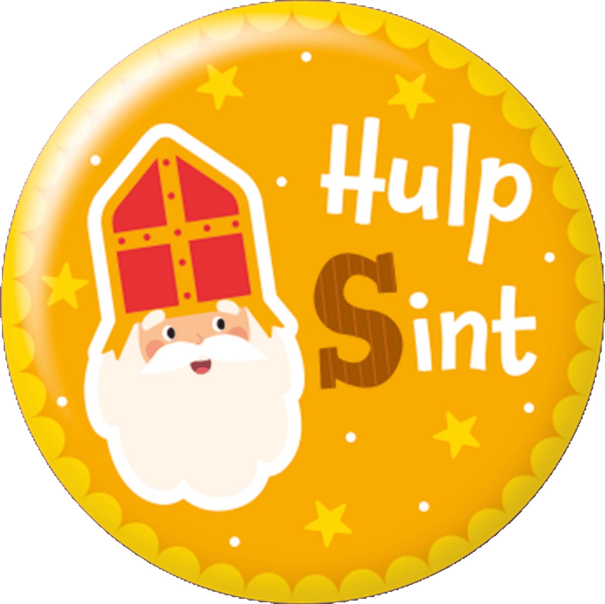 Sinterklaas button Hulpsint