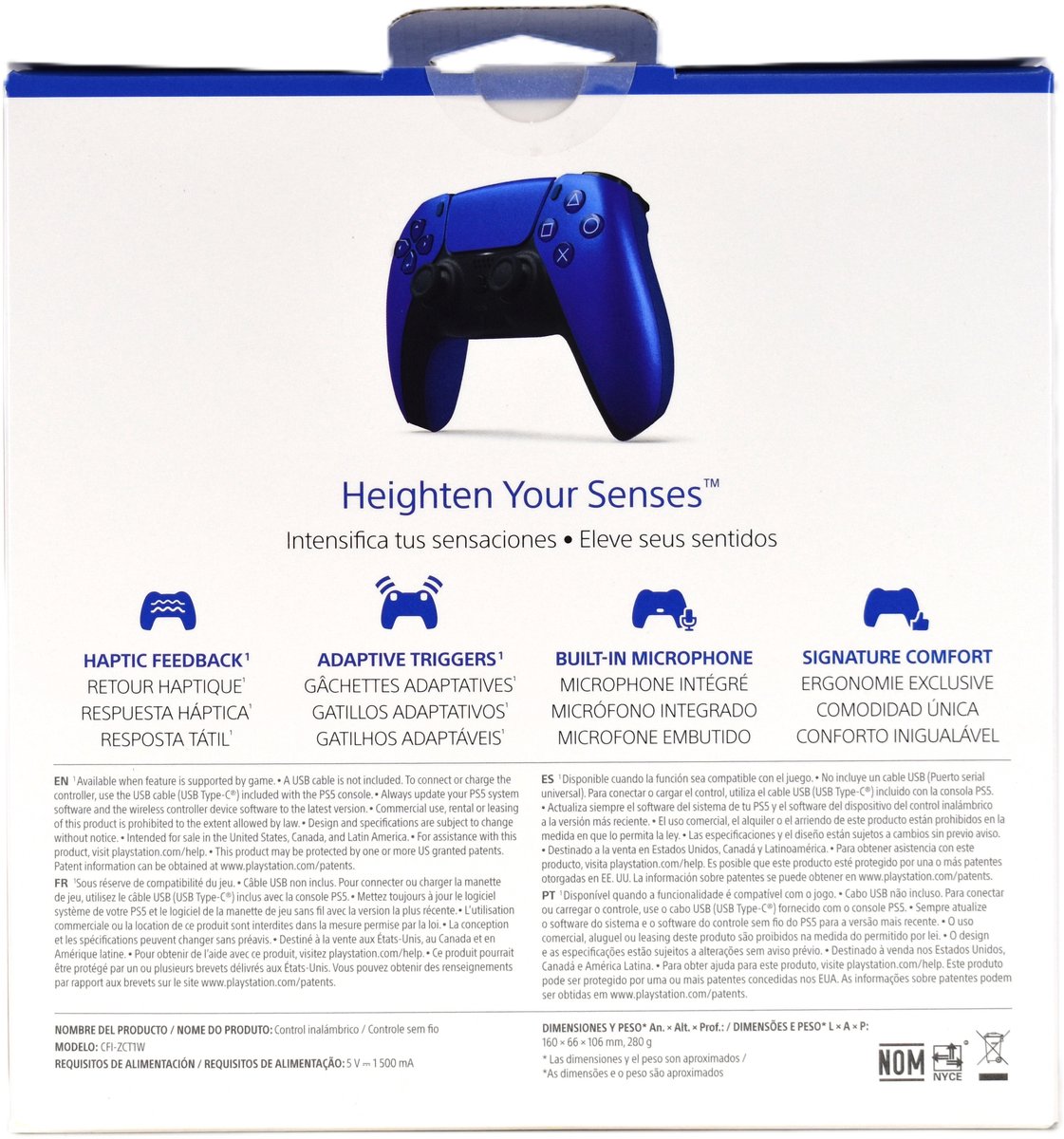 Sony Official PlayStation 5 - DualSense Wireless Controller - Cobalt Blue (PS5)