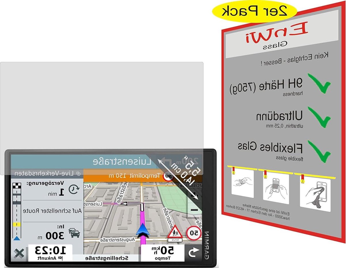 Displayfolie - Schermbescherming - Navigatie Beschermen - Extreem Hard 9H - 2 Stuks - Helder