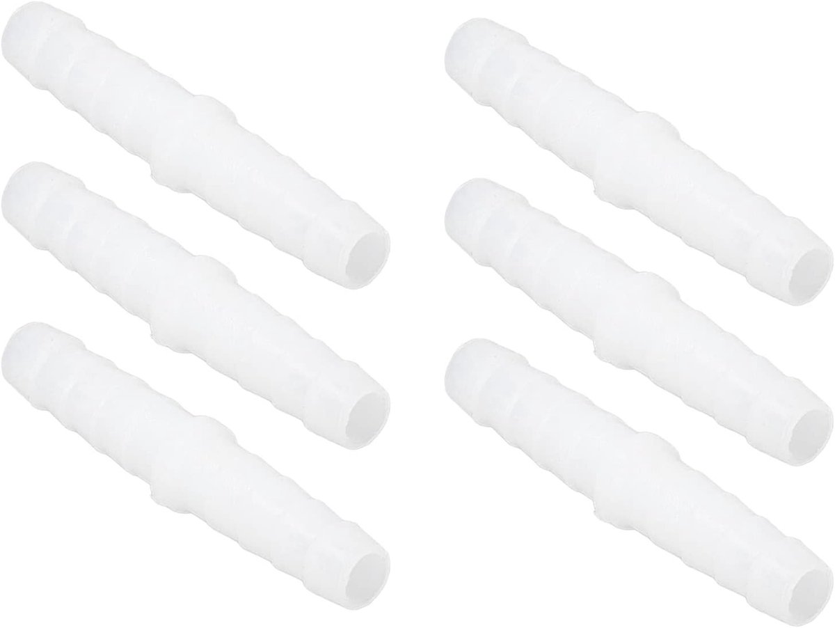 Hoge kwaliteit 10-delige plastic slangconnector set voor rechte verbindingen van 14-14mm slangen, ideaal voor pompen en siliconen slangen