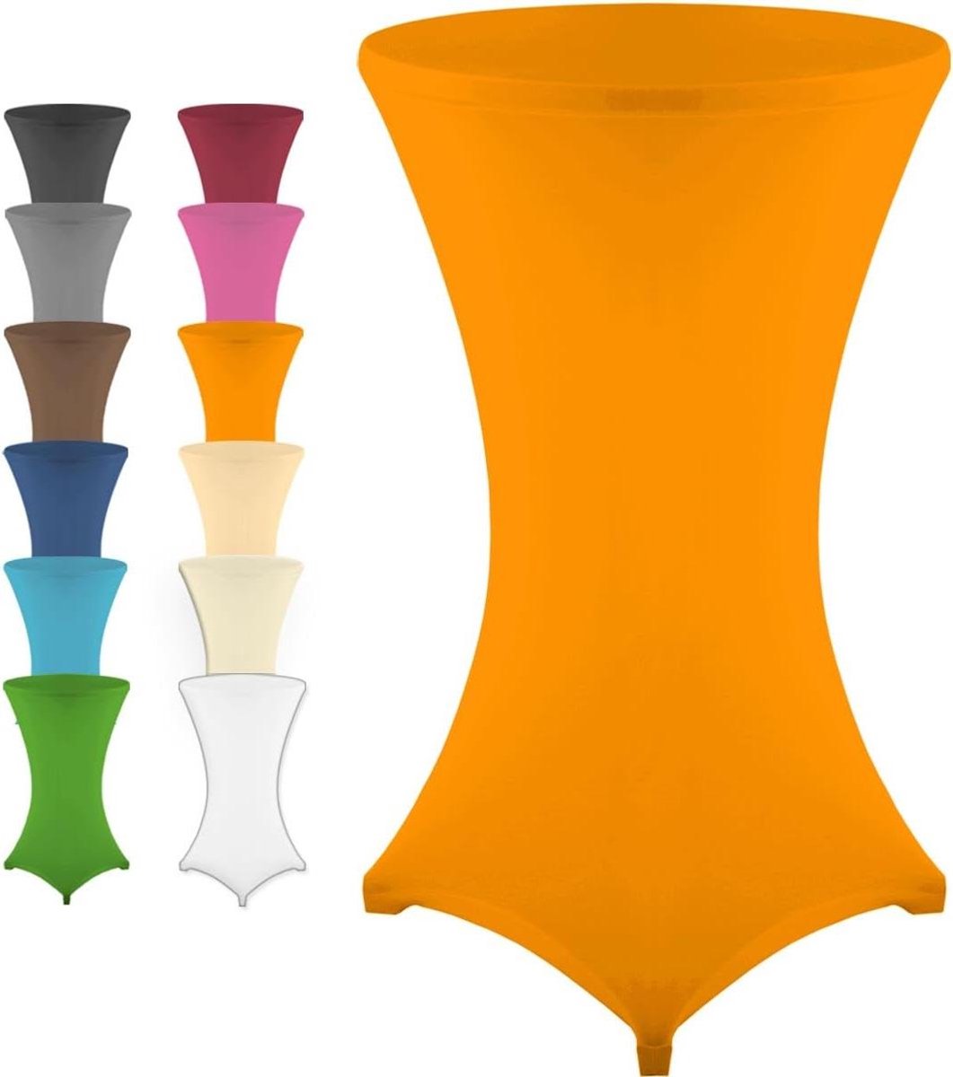 Barkoestrekker - Tafelhoes - Feestelijke sfeer - Oeko-Tex gecertificeerd - Ø 70-75 cm - Oranje