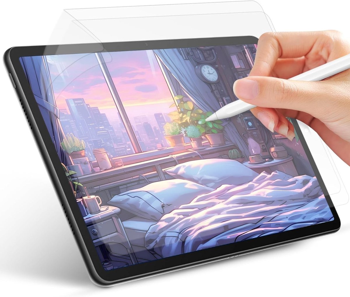 2 Stuks Paper Feel Beschermfolie voor iPad Pro 11 Inch M4 (2024) - Matte Schermfolie, Geschikt voor Schrijven en Tekenen, Anti-Glans en Vingerafdrukbestendig