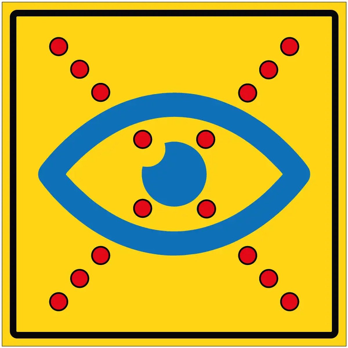 Limited vision sticker | 30 x 30 cm