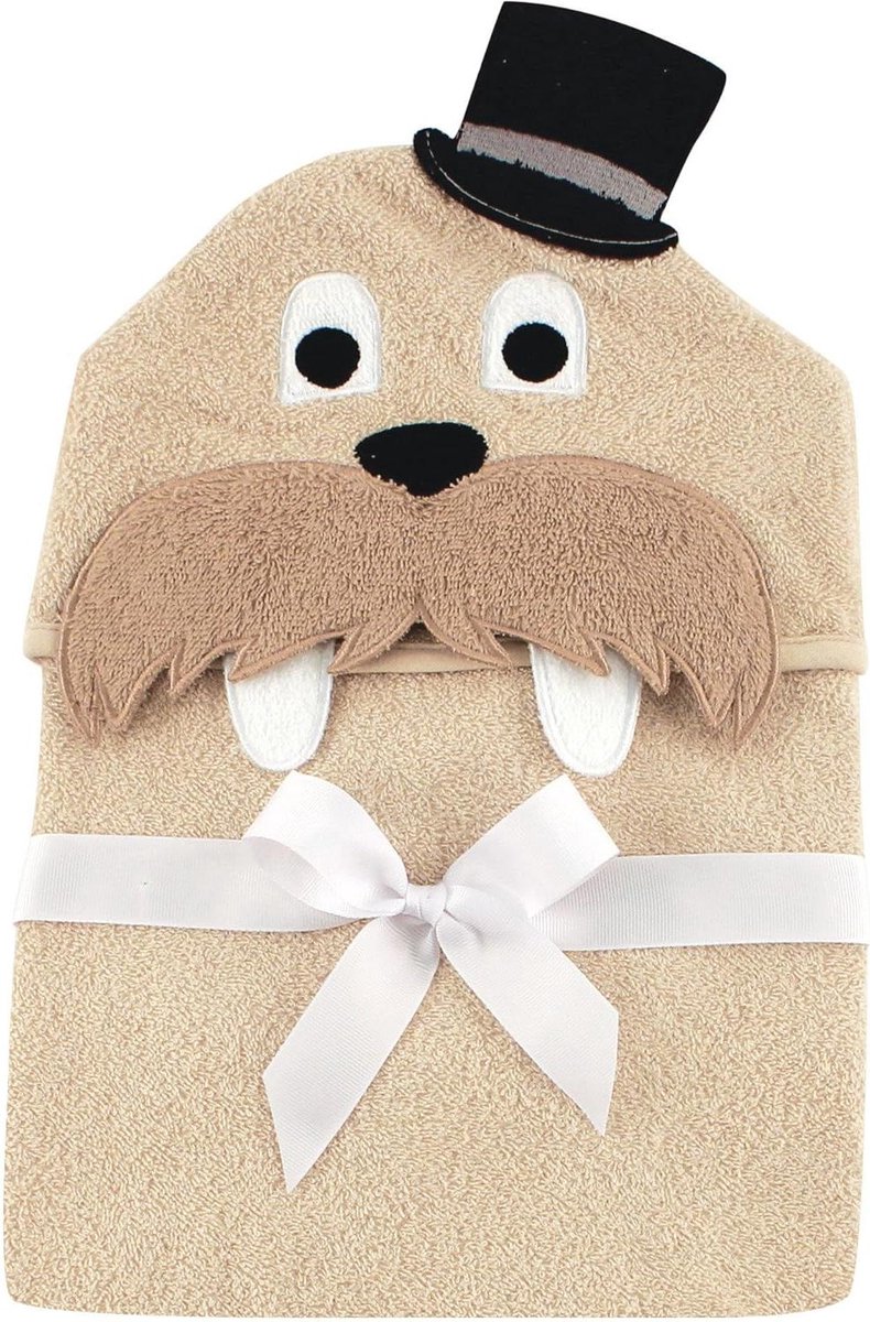 Baby Handdoek - Met Capuchon - Na het Baden - Extra Zacht Katoen - Extra Groot - Walrus
