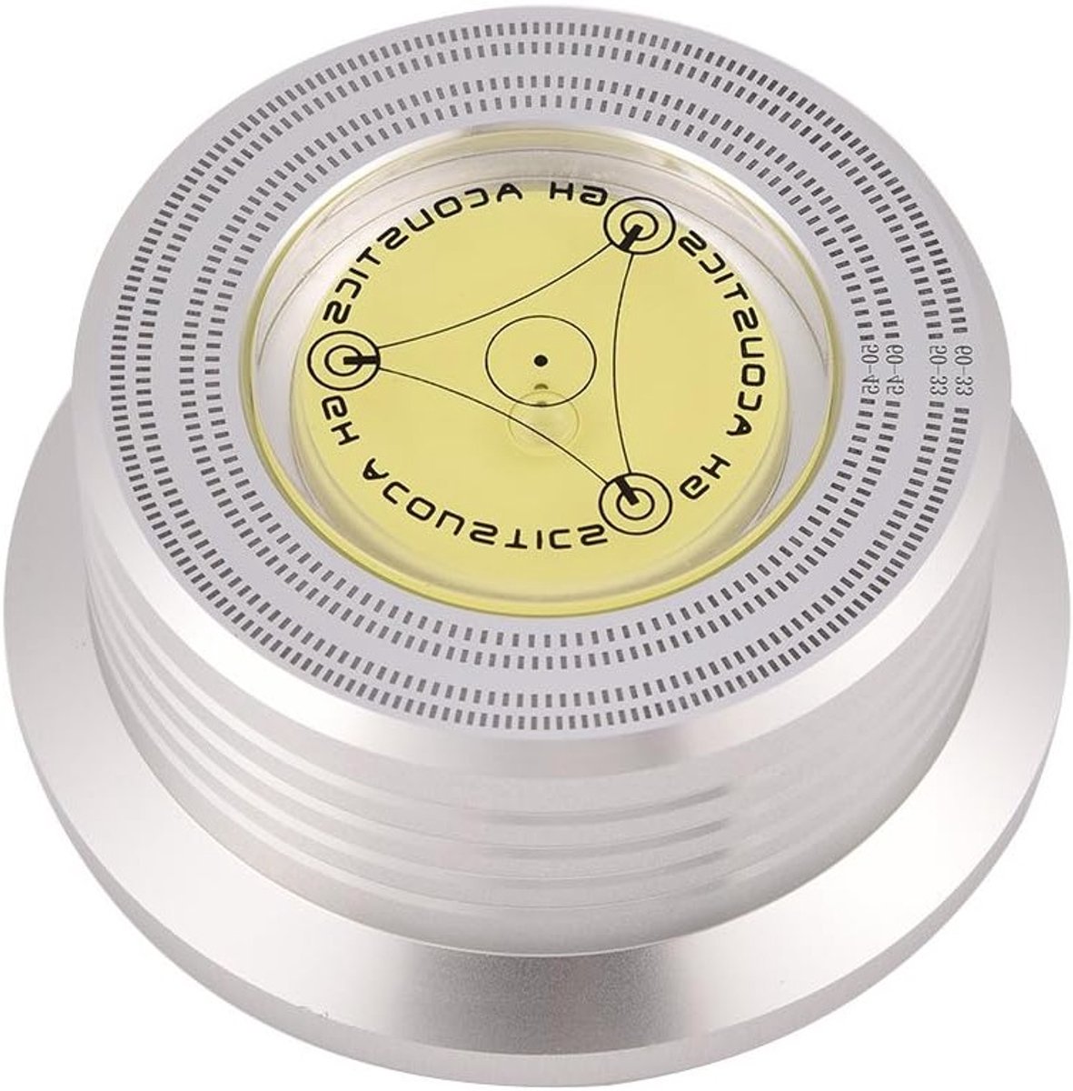Record Player Gewicht voor Stabilisatie van LP's, Grammofoonplaat Stabilizer, Disc Clamp in Zilver en Zwart voor Optimaal Geluidskwaliteit