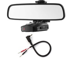 Spiegelhouder Radar Detector - Montageset Detector - Veilig Bevestigen - Geen Zuignappen Meer - 305 cm Kabel - Zwart