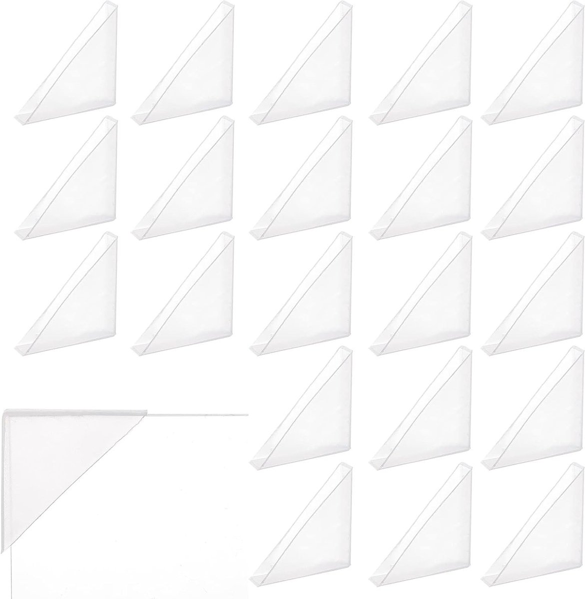 50 Stuks Heldere Foto Hoeken, 4.9×3.5cm Transparante Hoekbeschermers voor Fotoalbums, Scrapbooks en Certificaten, Ideaal voor DIY Projecten