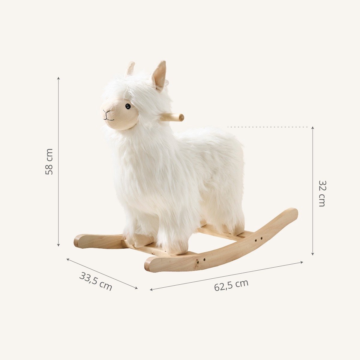 Petite Petite Alpaca Hobbelpaard - afbeelding 5