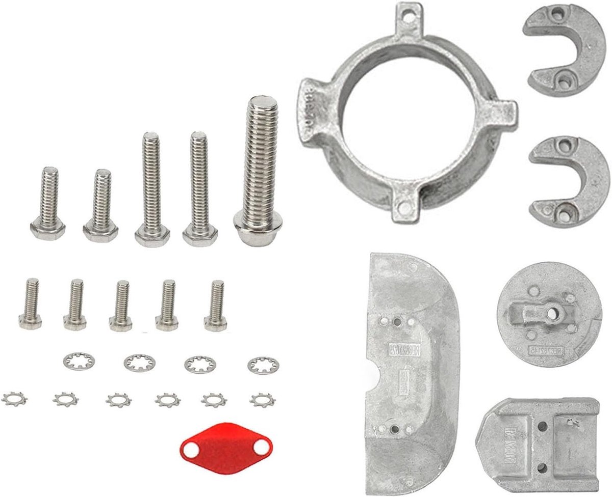 Aluminium Anode Set voor Mercruiser Sterndrive Alpha One Gen II Vervangingskit voor 1991 en hoger Duurzaam en Corrosiebestendig