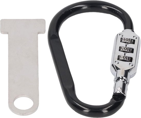 Rugged Anti Theft Combinatieslot voor Motorhelmen, 3-cijferige Code, T-Buckle Adapter voor Veiligheid en Bescherming van Motoren en Vespa's