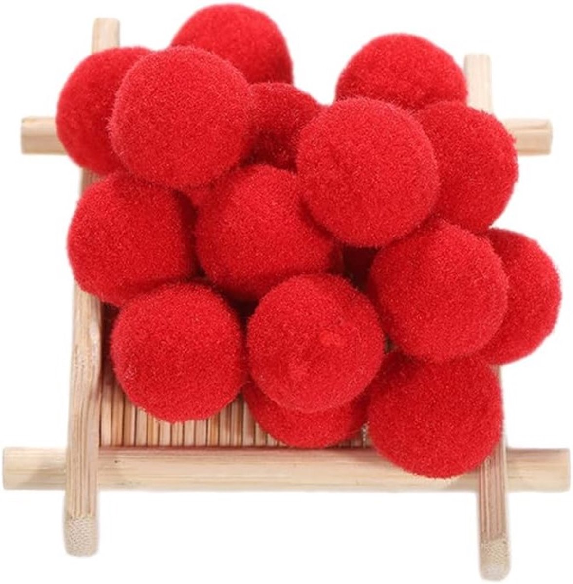 Gekleurde Grote Pompoms voor Creatieve Projecten - 48 Stuks van 40 mm, Fluffy Decoratie, Handgemaakte Accessoires voor DIY en Naaiwerk