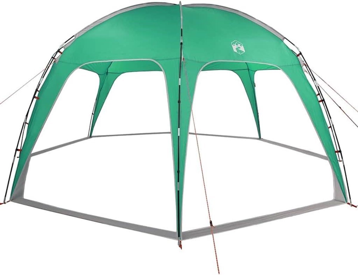 Partytent Glasvezel - Outdoor Tent - Familie Kamperen - Waterdicht Polyester - 525 x 255 cm - Zeegroen