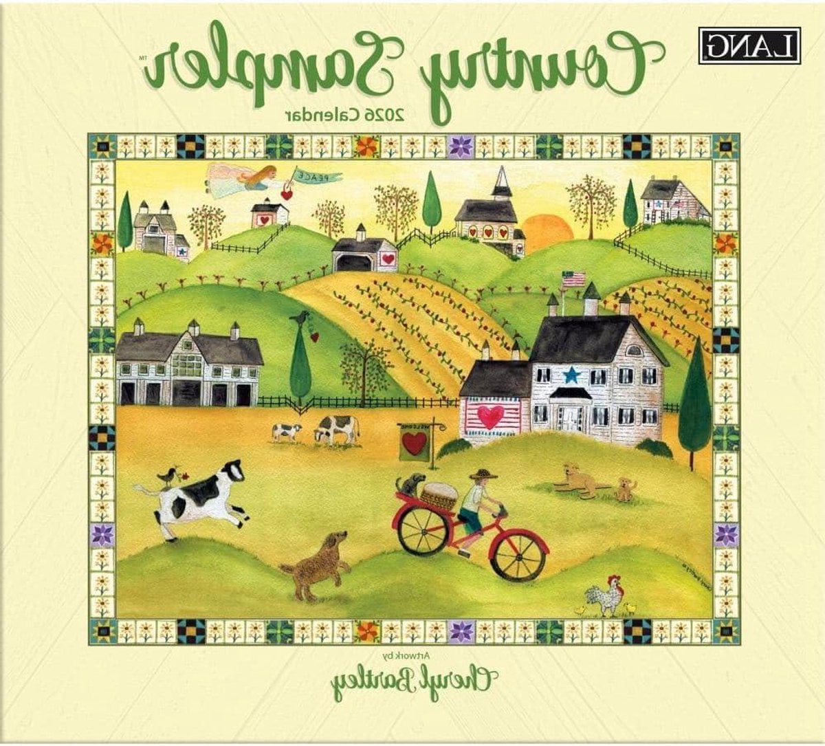 Wandkalender - Jaarkalender - Planning Maken - Volkskunst Thema - 318 x 318 cm - Multicolor
