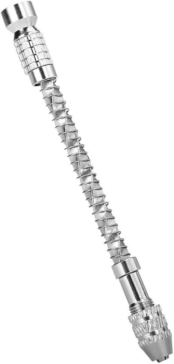 20 Stuks Pin Vise Handboor Set met Micro Mini Spiral Boorbits voor Hout, Sieraden en DIY Projecten (0.3-1.6mm)