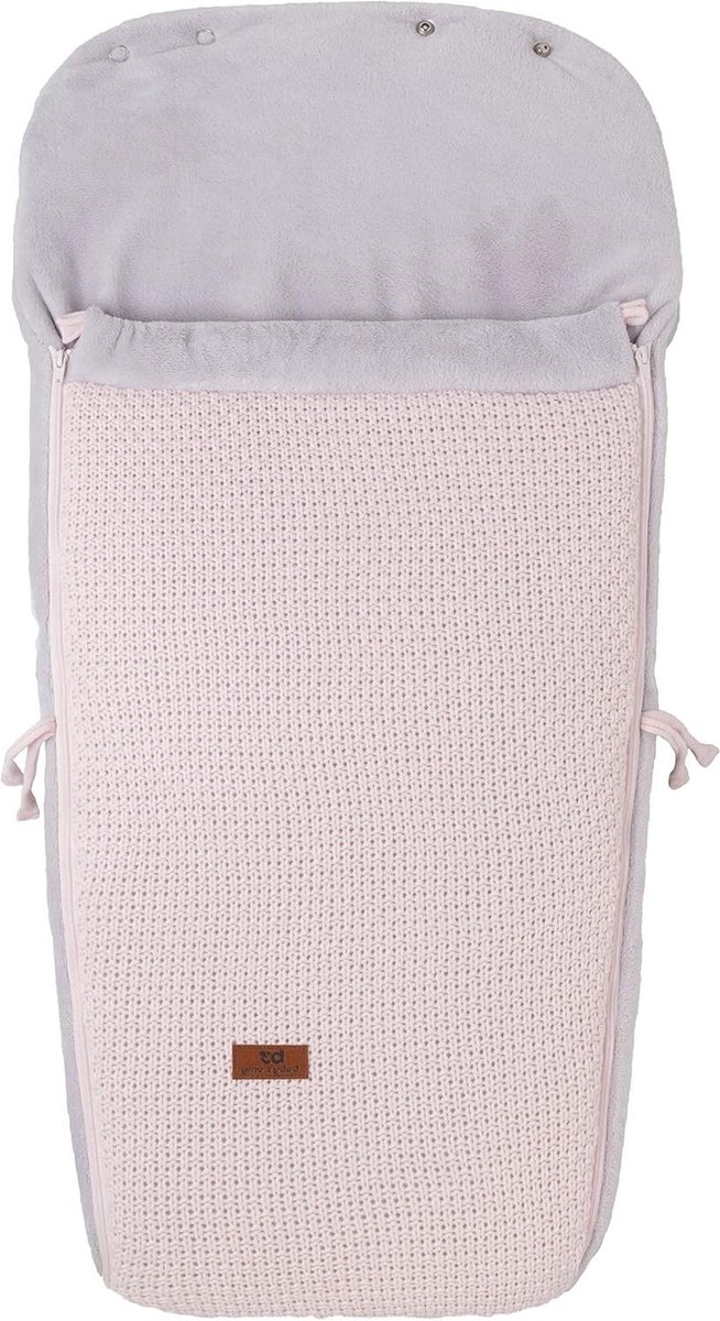 Voetenzak Buggy - Buggyzak Baby - Warm Blijven - Afritsbare Voorzijde - 98 x 52 cm - Lichtroze