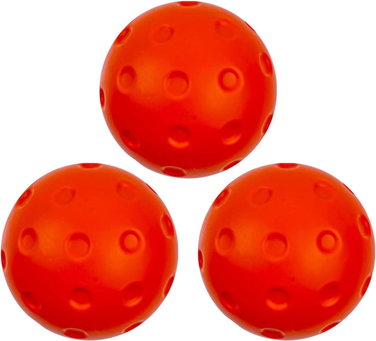 Pickleball Ballen - Trainingsballen Oefenballen - Indoor Spel - Stil Ontwerp - 3 Stuks 74mm - Rood