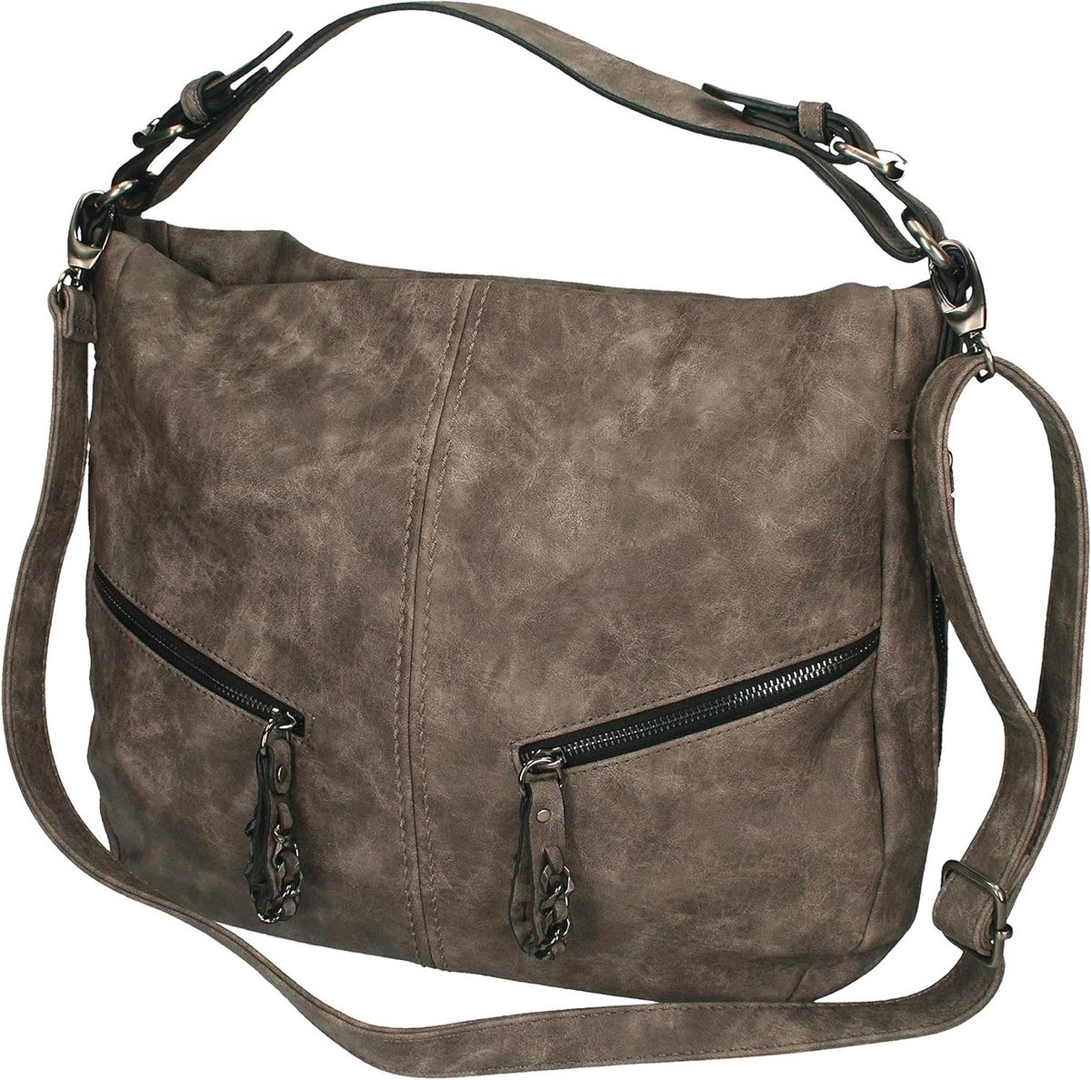 Dames Handtas - Schoudertas Hobo Tas - Dagelijks Gebruik - Imitatie Leer - 43 x 8 x 37 cm