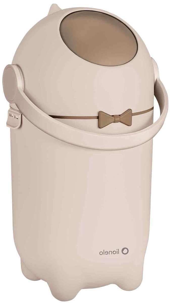 Luieremmer - Afvalemmer - Geurvrij Luiers Weggooien - Luchtdicht Sluitsysteem - 10 Liter - Beige