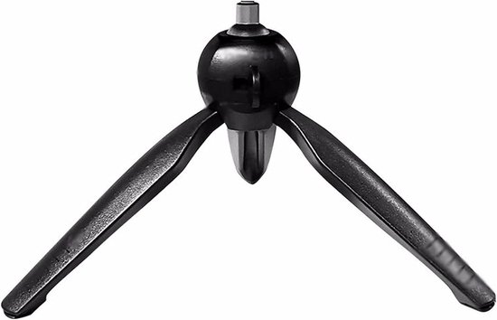 Projector statief 20 cm zwart, metalen draagbare houder, 360° draaibare kogelkop voor presentaties