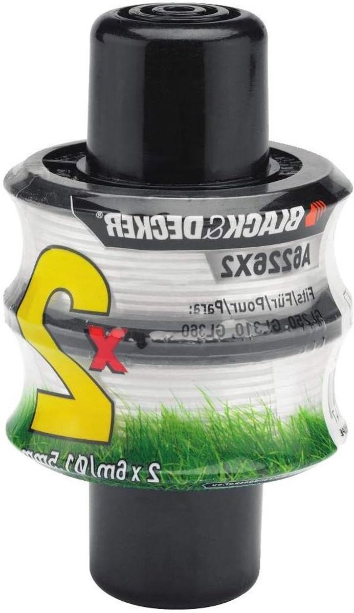 Spoel Grastrimmer - Garenspoel Trimmerdraad - Onkruid Verwijderen - Zelfoprollend Systeem - 6 m per spoel - Zwart