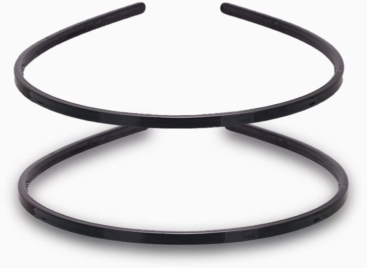 Set van 2 Dunne Plastic Haarbanden voor DIY Projecten - Glad en Comfortabel, 6mm Breed