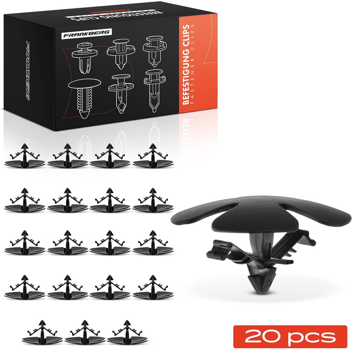 Frankberg 20x Bevestigingsclips Motorkap voor Honda