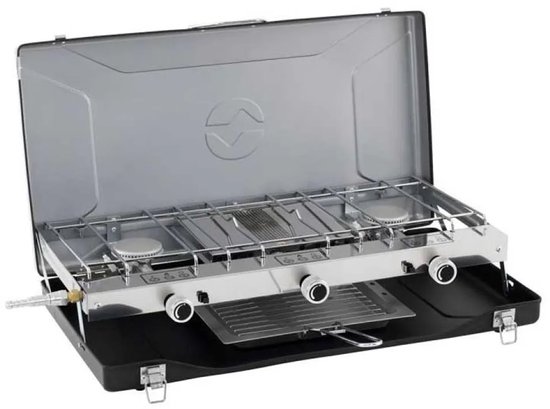 Outwell Kirishima Trio Stove Campingkooktoestel 3 x 1200 W Grill van Merkloos — afbeelding 3