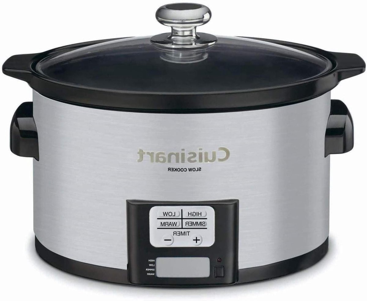 Slowcooker Keramiek - Sudderpan Programmeerbaar - Maaltijden Bereiden - LCD Countdown Timer - 3.3 Liter - Zwart
