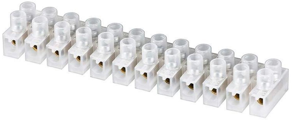 Kabelklem Elektrisch - Aansluitklem - Veilige Verbindingen - Transparante Behuizing - 3A 4mm - Wit