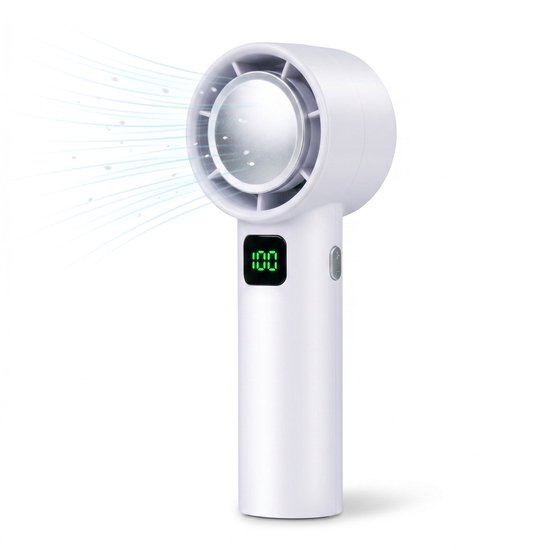 Lomera Bladloze Mini Ventilator USB Oplaadbaar Draagbaar Stil Veilig Bureau Tafelventilator Compact