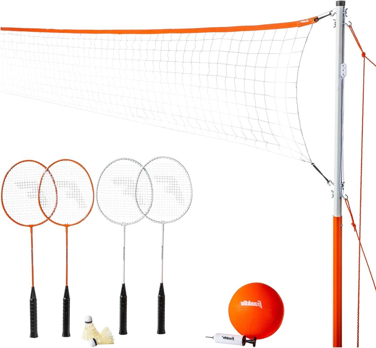 Volleybal Badminton Set - Strand Sport Set - Buiten Spelen - Draagbaar Net - 20x1.5 Inch Net
