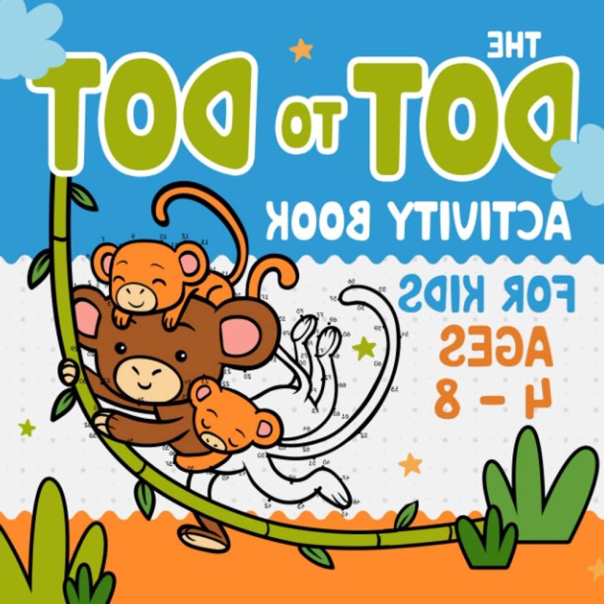 Dot to Dot Boek - Puzzelboek Kinderen - Leren Tekenen - 40 Puzzels - 8.5 x 8.5 Inch
