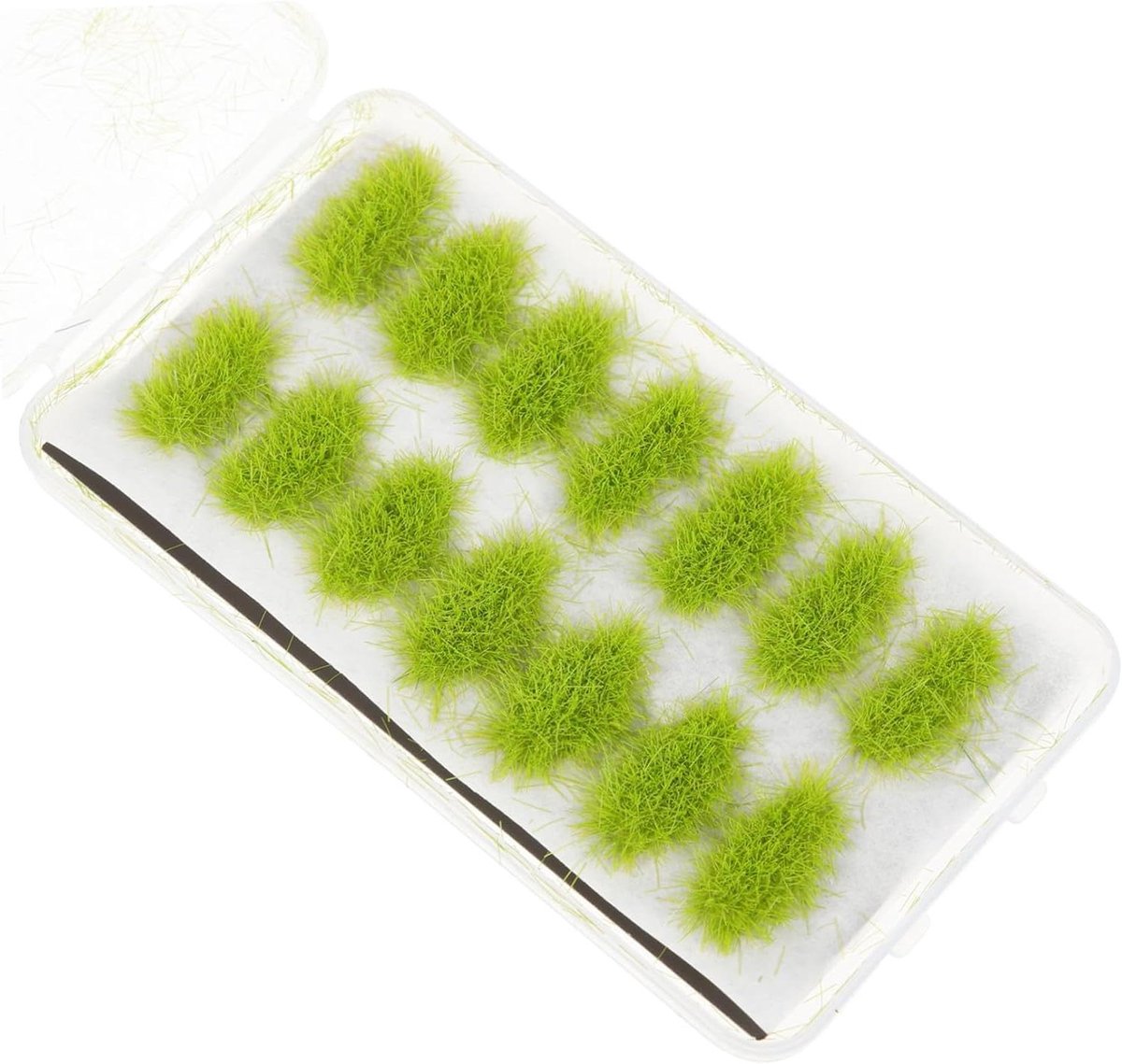 Gras Pluimen - Miniatuur Gras - Landschap Decoratie - Realistische Textuur - 11 x 6.2 cm - Winter Groen