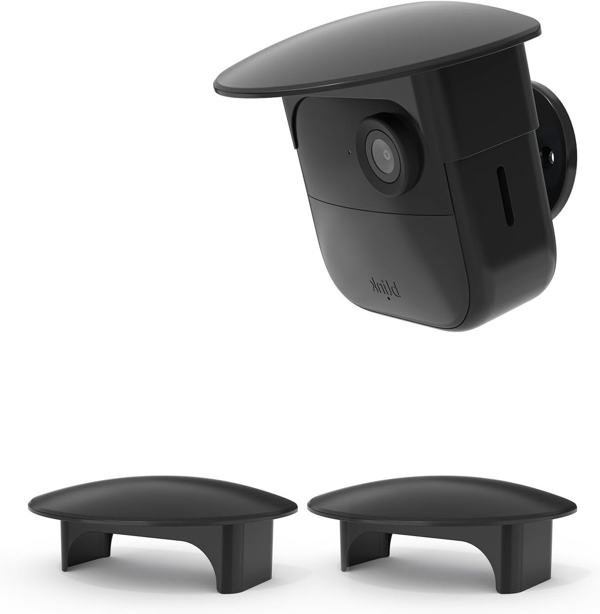 Camera Regenhoes - Beschermhoes Camera - Buitenbeveiliging - Dubbel Pakket - 8.4x7.6x4.5cm - Zwart