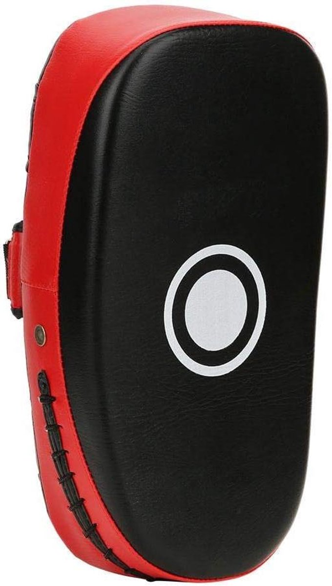 Trainingsmat - Bokspad - Kickboks Training - Gebogen Oppervlak - 36 x 19 x 9 cm - Rood/Geel