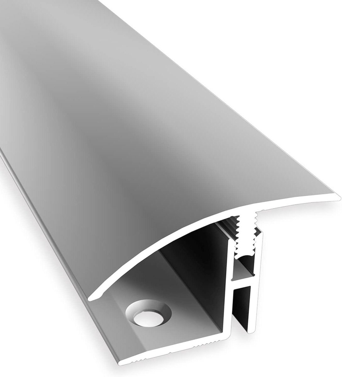 Overgangsprofiel - Vloerprofiel - Vloeren Egaliseren - Hoogteverschil 17-22mm - Breed 39mm - Zilver