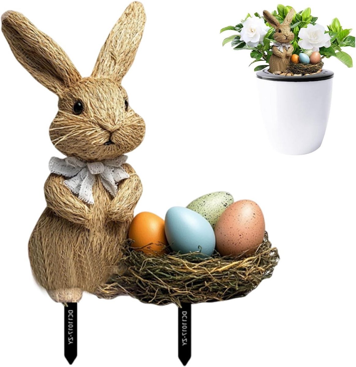 Tuinsteker - Paasdecoratie - Tuin Aankleden - Realistisch Konijn Design - 19.2 cm Lengte - Meerdere Kleuren