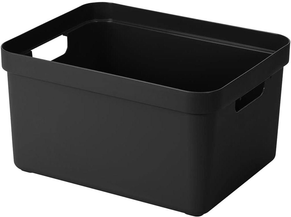 SUNWARE Sigma Home Box 32 liter zonder deksel, 45,3 x 35,4 x 24,3 cm - zwart