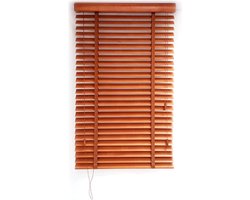 Houten Jaloezieën Bruin, Horizontale Jaloezieën, Verduisterende Rolgordijnen, Voor Binnen/buiten/raam/deur, Natuurlijke Massief Houten Luike